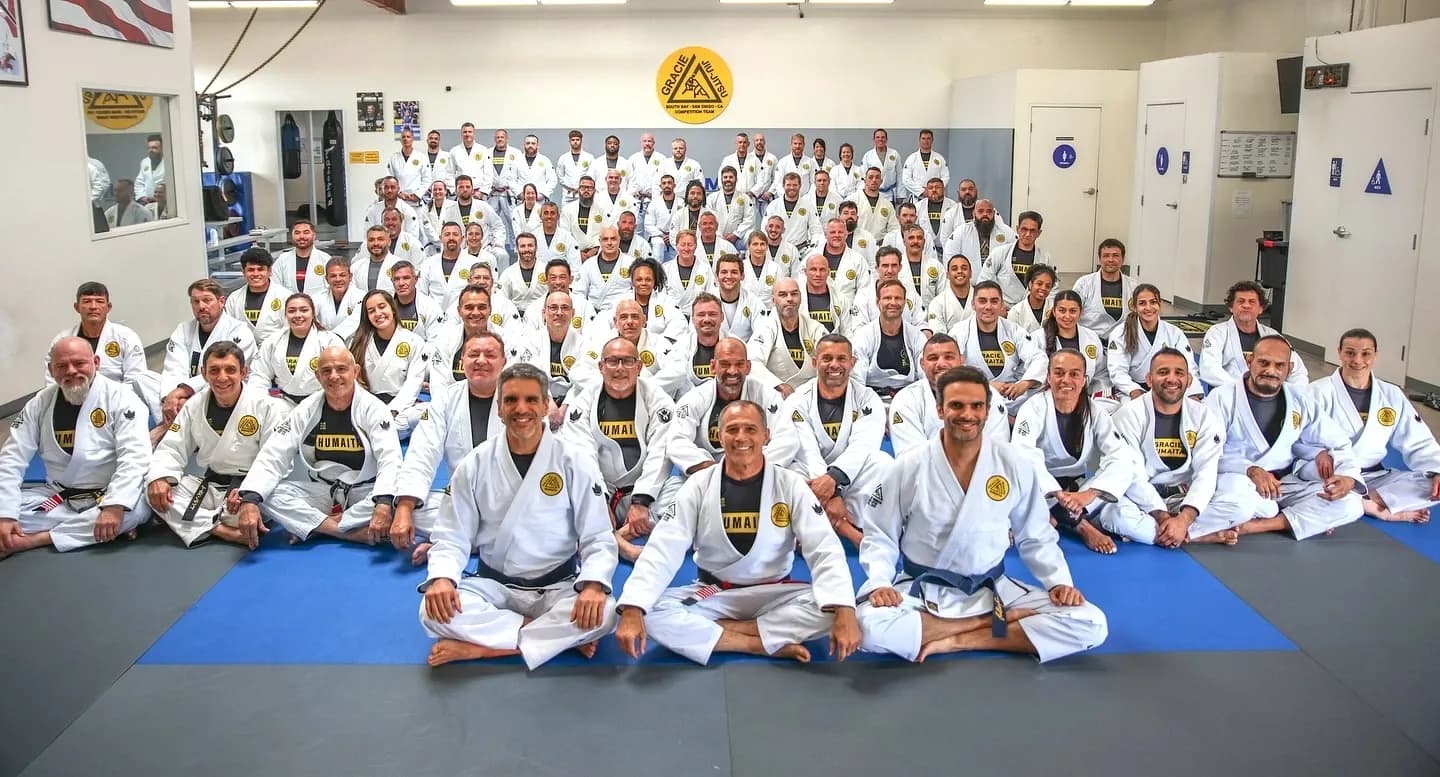 Martial arts students training